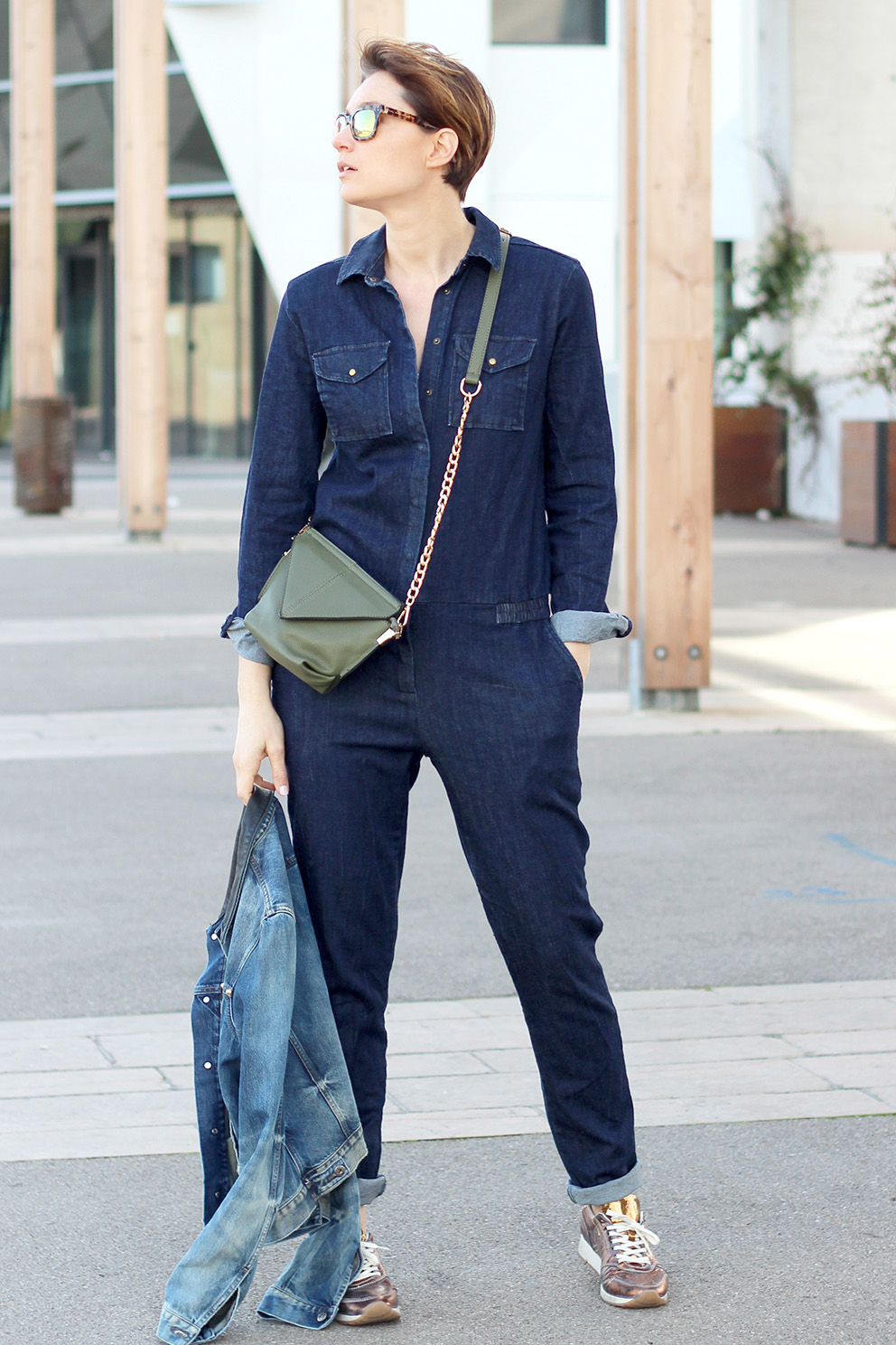 Look combinaison en jean - Blog Mode Lyon Artlex