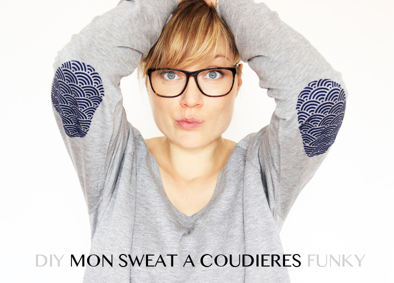 DIY sweat - Mon sweat à coudières funky - Blog DIY Artlex