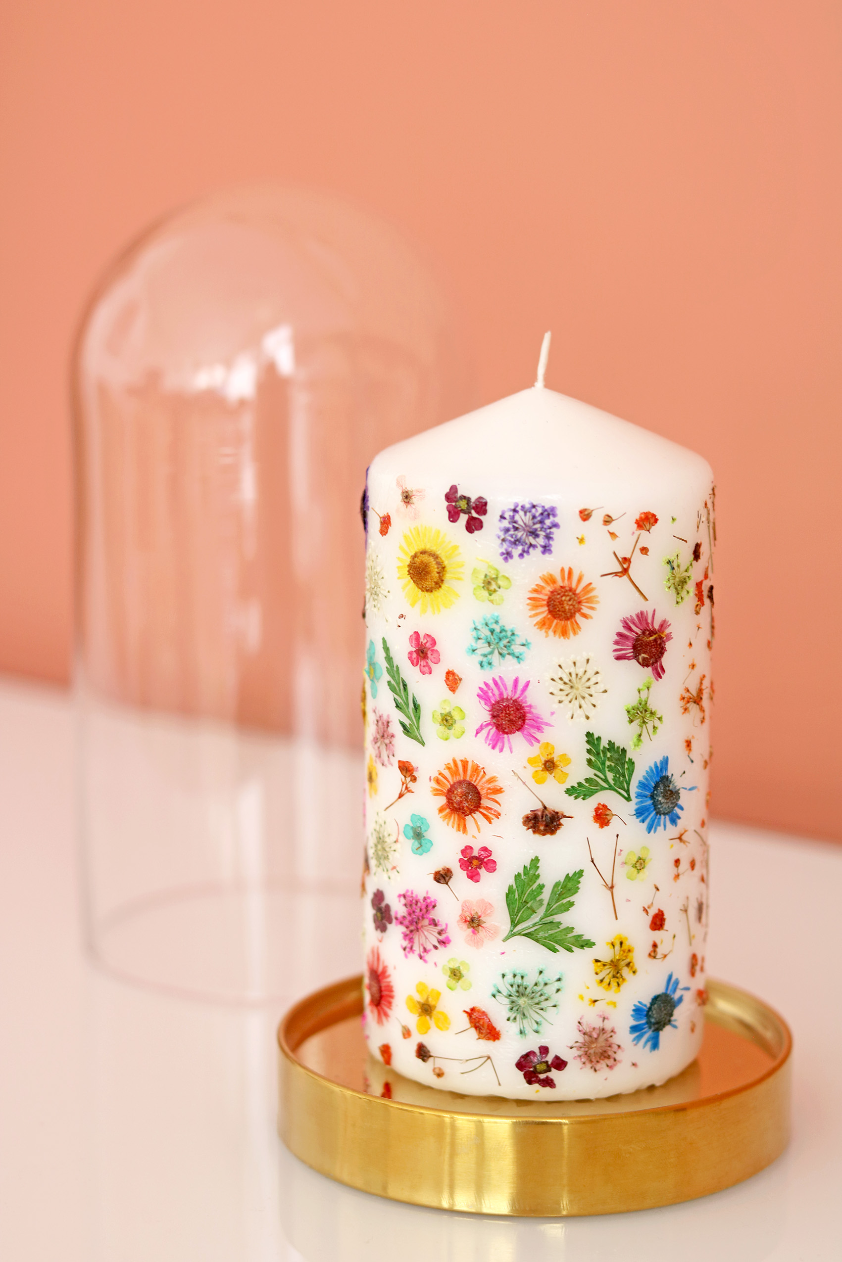 DIY Bougie parfumée avec des fleurs séchées - Perles & Co